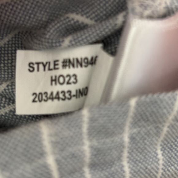 Madewell Button Down Shirt Womens Large Lt Blue Striped Boxy Preppy Classic - Picture 11 of 12